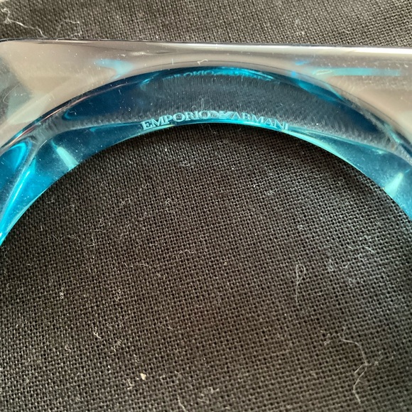 Emporio Armani Blue Square Bangle - Picture 2 of 2